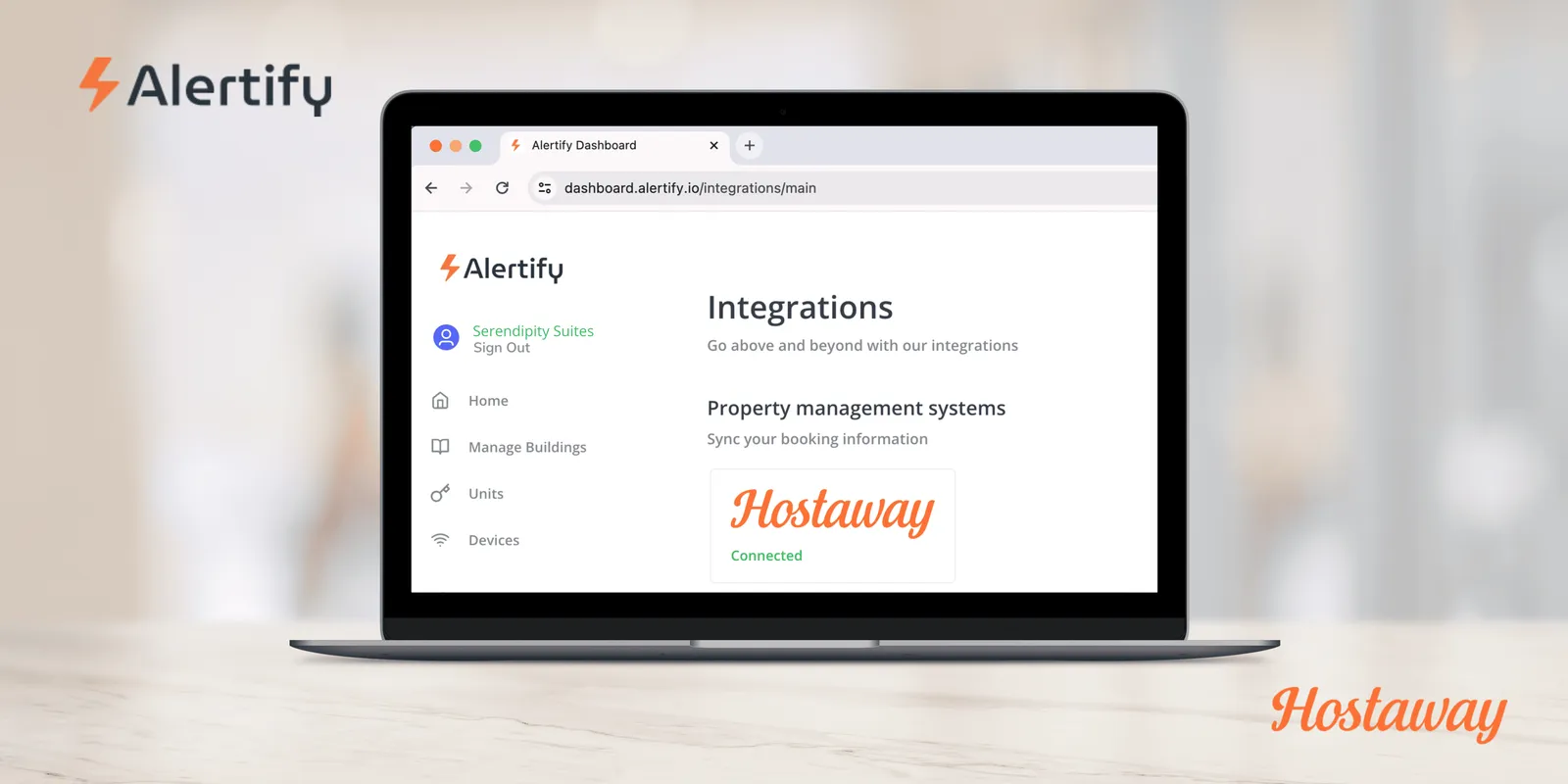 Integrarea Alertify cu Hostaway