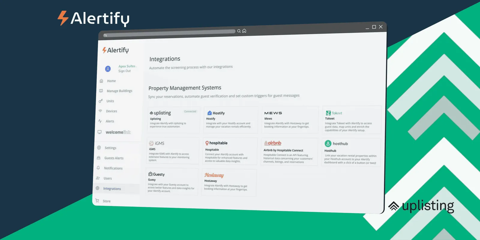 Integrarea Alertify x Uplisting