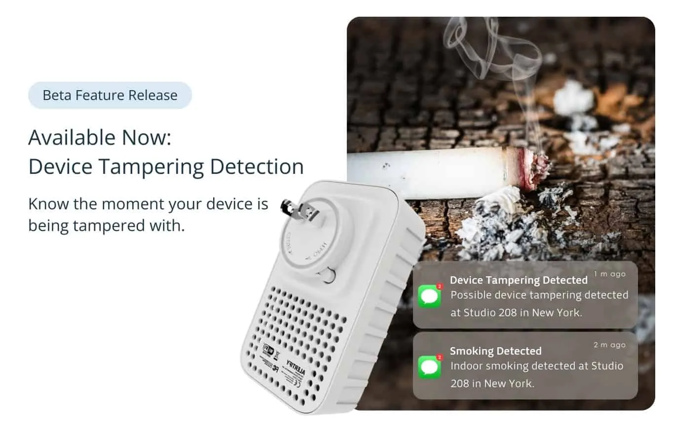 Noua funcție Alertify de detectare a manipulării dispozitivului